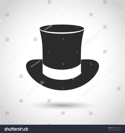 Vector Black Hat Icon Stock Vector Royalty Free 404671042 Shutterstock