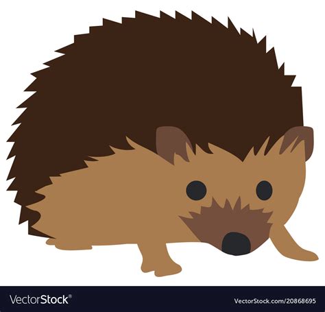 Cute Hedgehog Royalty Free Vector Image Vectorstock