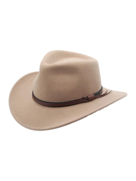 Denver Crushable Wool Felt Outback Western Style Cowboy Hat By Silver