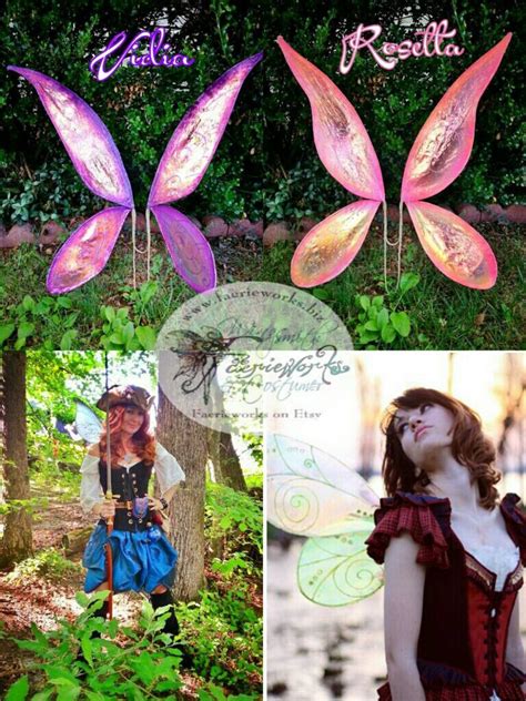 Pixie Hollow Style Wings For Cosplay Fairies Bridal Wedding Etsy