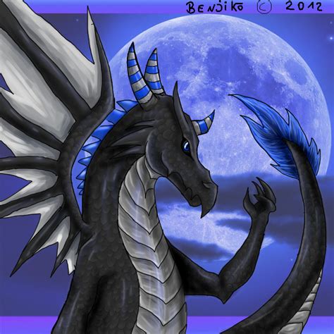 Request Blue Moon Dragon By Myraethcorax On Deviantart