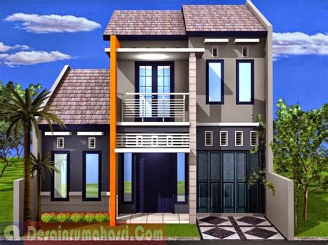 Foto gambar desain rumah diatas merupakan desain rumah minimalis type 45 yang sederhana. Desain Rumah Minimalis 2 Lantai Type 42 - Godean.web.id
