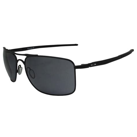 Oakley Oo 4124 01 Gauge 8 L Matte Black W Grey Mens Metal Frame Sunglasses 888392271327 Ebay