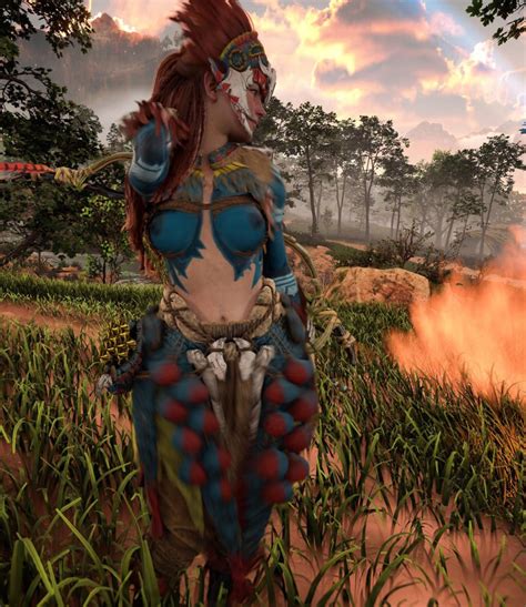 Rule 34 1girls 3d Accurate Art Style Aloy Alternate Costume Areolae