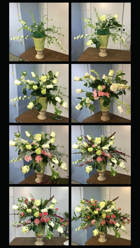 Create a puppy bouquet flower arrangement with this easy tutorial. Funeral flower arrangements, Flower arrangements diy ...
