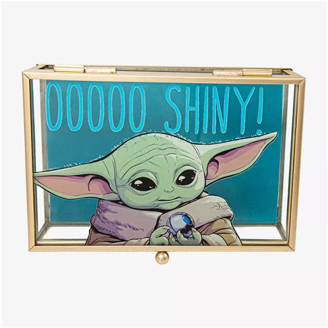Star Wars Ooooo Shiny Baby Yoda Glass Jewelry Box Jcpenney