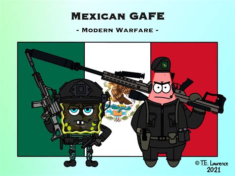 Spongebob And Patrick Mexican Gafe By Te Laurence On Deviantart