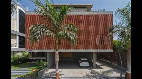 Urveel | design work group 10.residence design interplay between contemporary and classical style of. Brick Curtain House in Surat by Design Work Group - YouTube