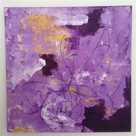 Purple Wirl 2015 Acrylic Painting By Angeline Tournier Painting
