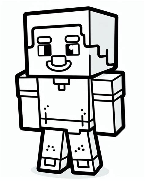 Dibujos De Steve Minecraft Imprimible Para Ni Os Para Colorear Para