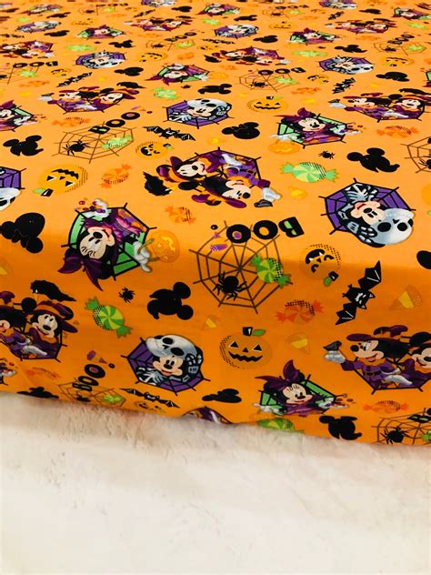 Halloween baby and toddler crib sheet/toddler bed sheet/Mickey | Etsy