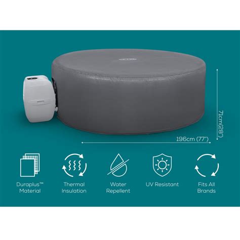 Lay Z Spa Round Thermal Hot Tub Cover Large 196cm X 71cm 77 X 28 Wow Camping