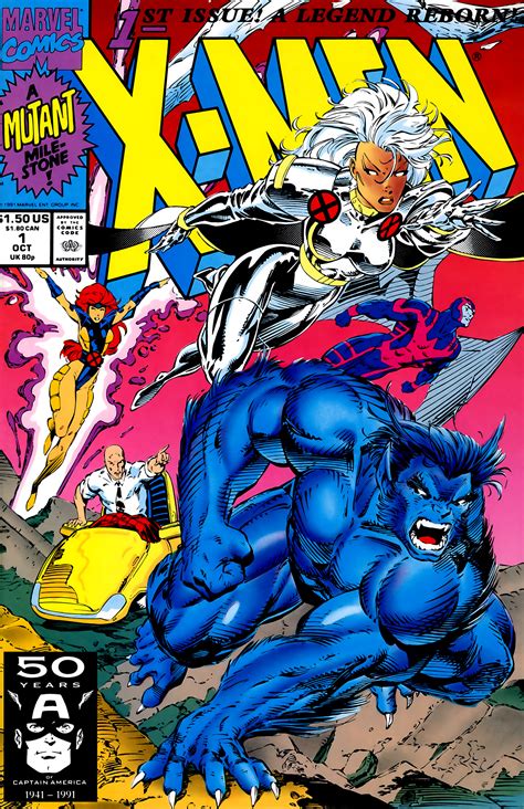 X Men Storm And Beast Cover Jim Lee 1 Usa 1991 2nd Series X Men