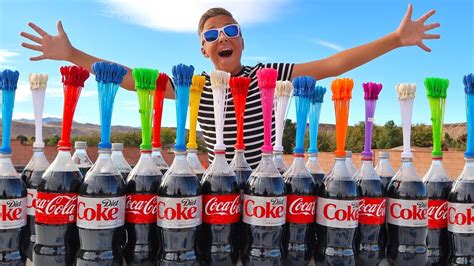 If you combine mentos and diet coke, you could get a big boom. COKE AND MENTOS VS Silly WATER BALLOONS Project! | Doovi