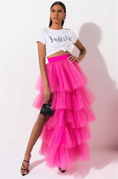 Literally Amazing Tulle Maxi Skirt Pink Skirt Outfits Tulle Maxi