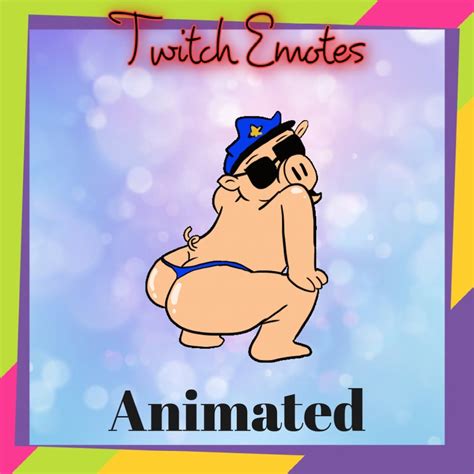 Animated Twerking Pig Emote Twitch Emotes Cute Emotes Etsy