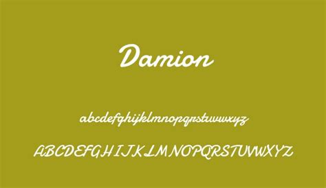 Damion Font Free Download