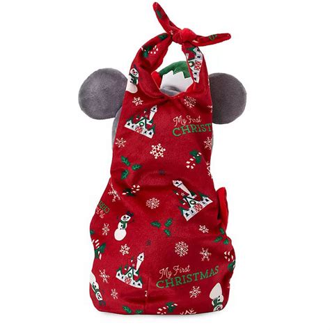 Disney Babies Plush Baby Holiday Mickey With Blanket Pouch 1st