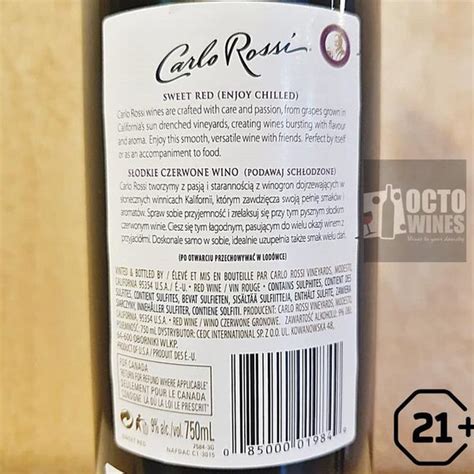 Jual Premium Original Asli Ori Carlo Rosi Rossi Sweet Red Wine Manis