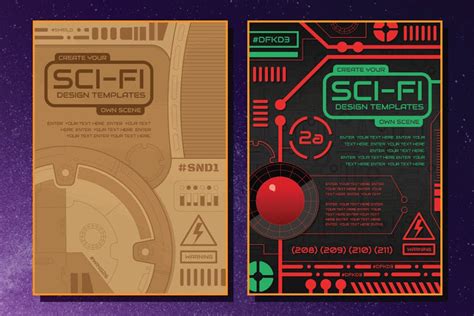 Sci Fi Icons And Templates Design Template Place
