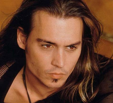 This stylishly messy look is best suited to gents with natural waves and thick hair. Johnny with long hair♥♥♥ - Johnny Depp Photo (32468370 ...