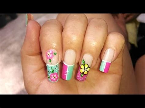 Diseños de uñas faciles y rapidos decoración de. Decoraciones De Uñas Fácil De Hacer - Easy Nail Art - NLC - YouTube