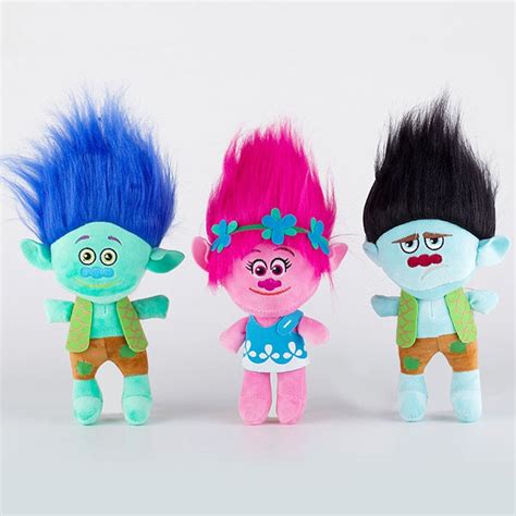 23cm Movie Trolls Plush Toy Doll The Good Luck Trolls Poppy Branch