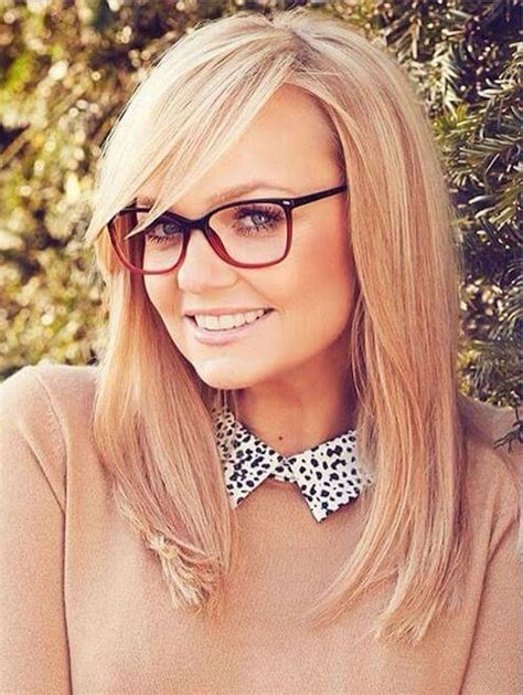 41 Beautiful Bangs Hairstyle For Women With Glasses