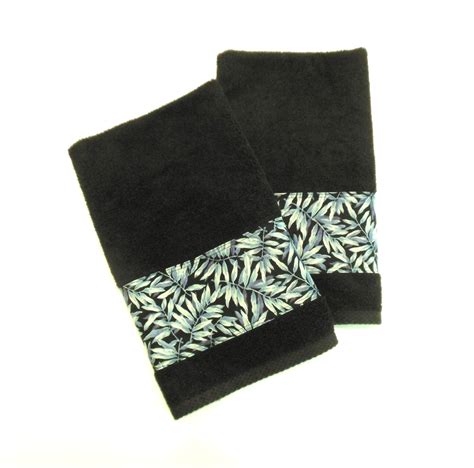 Black Ferns Hand Towels Decorative Hand Towels Bathroom