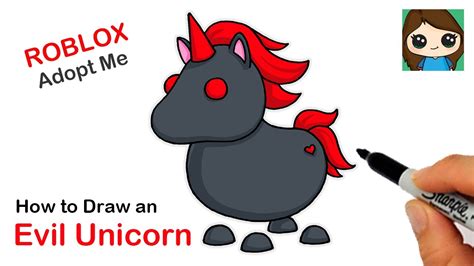 Free T Roblox Adopt Me Evil Unicorn Fr With Purchase Of Printable