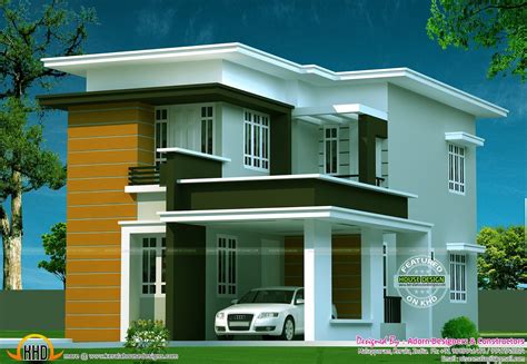 New Flat Roof House Kerala Home Design And Floor Plans Flat Roof
