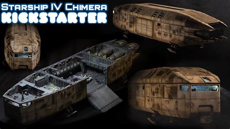 Starship Iv Chimera Modular 3d Printable 28mm Spaceship By 2nd