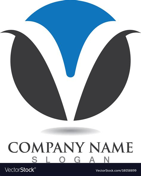 V Letters Business Logo And Symbols Template Vector Image