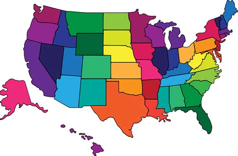 Free Photo America United States Map States Geography Usa Max Pixel
