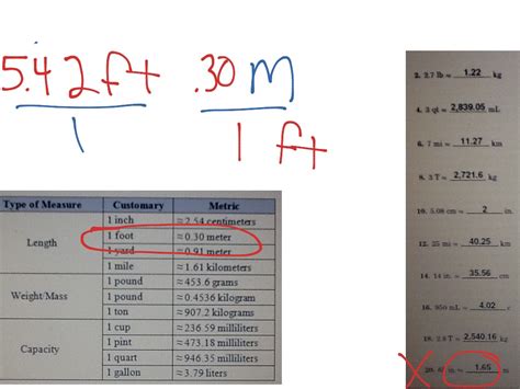 Convert Between Systems Of Measurement Math Showme