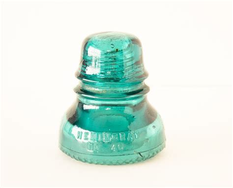 Hemingray 40 Turquoise Insulator Patented May 2 1893 Etsy