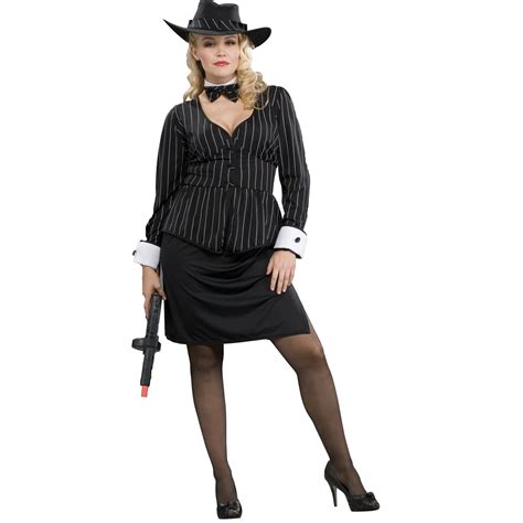 Womens Gangster Plus Size Costume