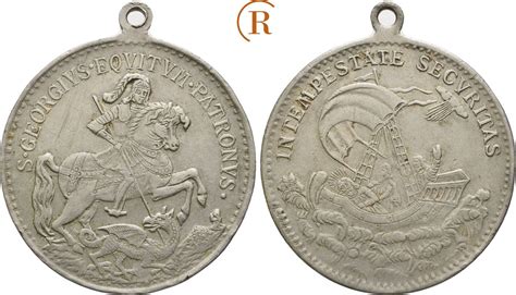 Kremnitz Religion Medaille St Georgsmedaille O J Ss Ma Shops