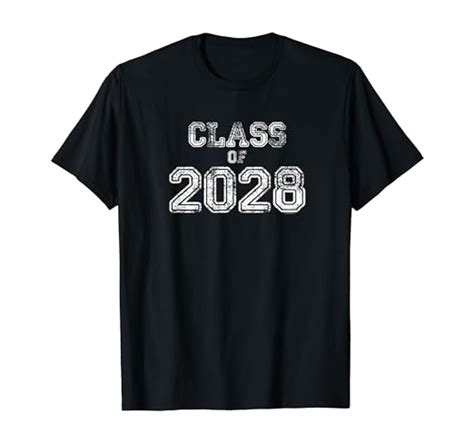 Class Of 2028 Shirts Senior 2028 Graduation Ts Him Her T Shirt