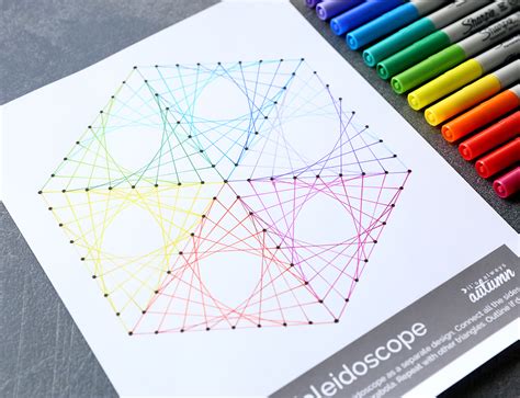 Geometric Line Art Worksheets Easy Art Project For Kids Its