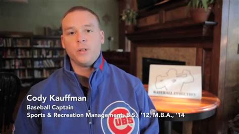 This blog provides resources in sports business. Cody Kauffman '12 - Sports Management Major and Baseball ...