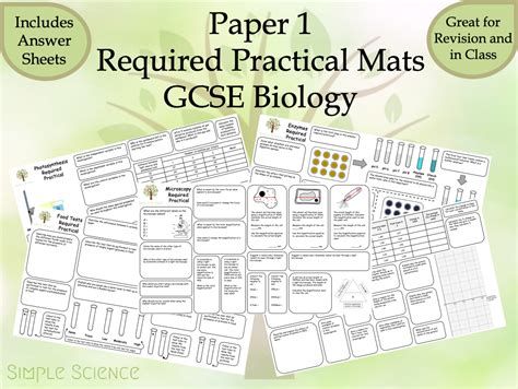 Biology Required Practicals Aqa Gcse Biology Trilogy Paper Teaching Resources