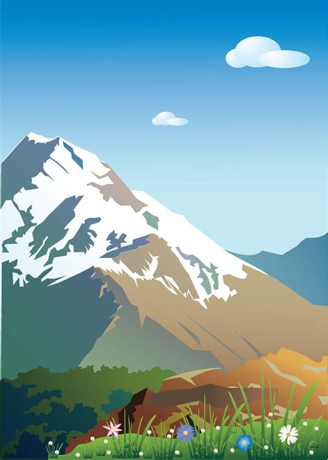 Mountain Scenery 4201 Free Eps Download 4 Vector