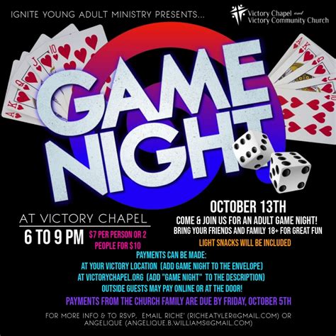 Copy Of Game Night Flyer Postermywall