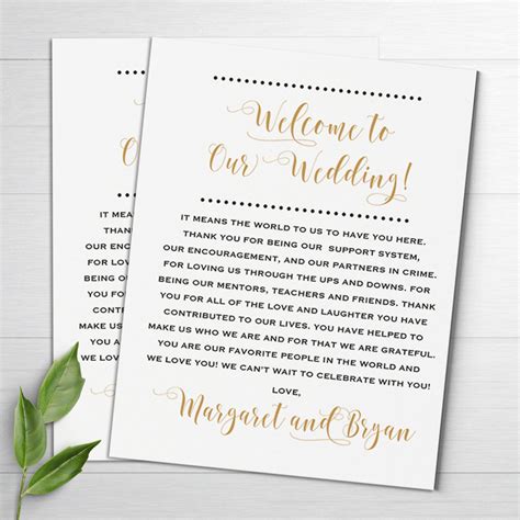 Wedding Welcome Notes Wedding Itinerary Welcome Letters | Wedding welcome letters, Welcome ...