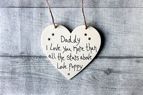 Madeat94 Wooden Sign We Love Our Daddy Personalized Wooden Heart T