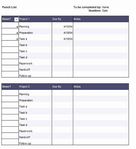 A checklist can take up many forms: Construction Checklist Template Excel Lovely 7 Free Sample ...