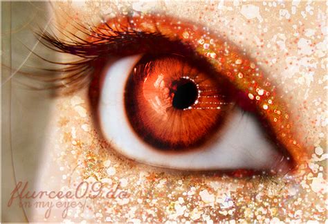Sweet Orange Eye By Flurcee09 On Deviantart Orange Eyes Rare Eye