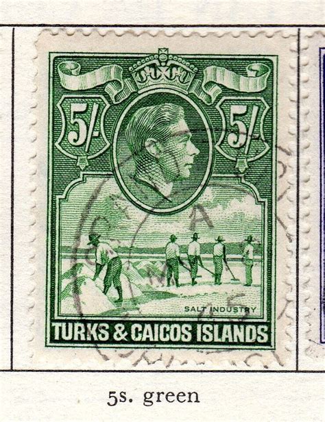 Turks Caicos Sg Used Cv Caribbean