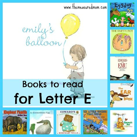 Maybe you would like to learn more about one of these? Books to Read for Letter E - The Measured Mom